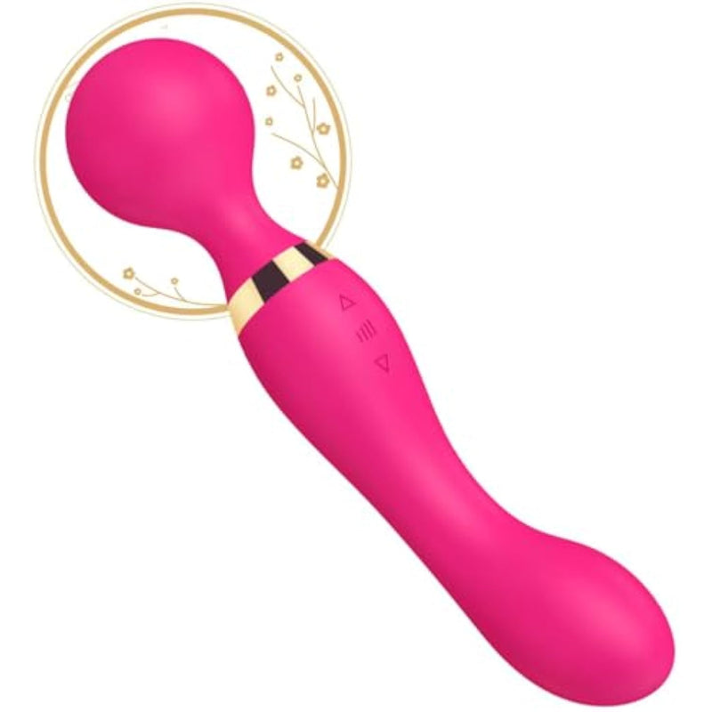 High Frequency Dual Head Vibrator ?Vibrator Wand? Sex Toys?Wand Massager,Dildo Vibrator,Adult Toys for Women,Adult Toys?Female Vibrator?Sex Toys Women,Thrusting Dildo?8-Speed 20 Frequency Vibration