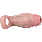 Soft Elastic Reusable Penis Sleeve With Stretchy Ring, Dildo Sheath Enlargement Sleeve Adult Male Sex Toy For Men Couples