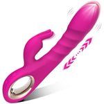 Thrusting Vibrator Dildo Women Sex Toys - 3 In 1 Rabbit Vibrators With 5 Thrusting, 10 Dildo & Rabbit Vibrations, Female Sex Toys G Spot Vibrator Adult Toys For Women Or Couples Pleasure