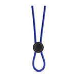 Stay Hard Liquid Silicone Loop Lasso C Ring - Strong Stretchy Cock Ring For Men - Enhance Stamina & Erection - Quick Release - Adjustable Penis Ring - Blue