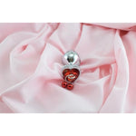 Butt Plush Plug Sex Heart Bell Anales Toy Plug Anal Butt Sex Heart Metal Bell Anal Butt Plug for Sex Heart Shape Crystal Butt Plug with Traction with Bag