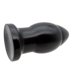 Large Black Butt Plug with Soft PVC Material and Smooth Surface