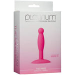 Doc Johnson Platinum Premium Silicone - The Minis - Smooth - Small - 3.3 in. Long and 0.7 in. Wide - Butt Plug - Petite Anal Toy - Great for Beginners - Pink