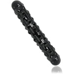 Crystal Glass Anal Butt Plug,Anal Plug Sex Toys With Bumps Prostate Massager Anal Dildo Anal Trainer Toys For Women Men Couples Anal Expander Buttplug Analplug (Black)