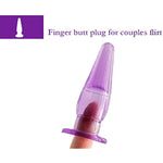 6Pcs Anal Trainer Kit Butt Plugs Beginner Set Silicone Prostate Massager (Purple)