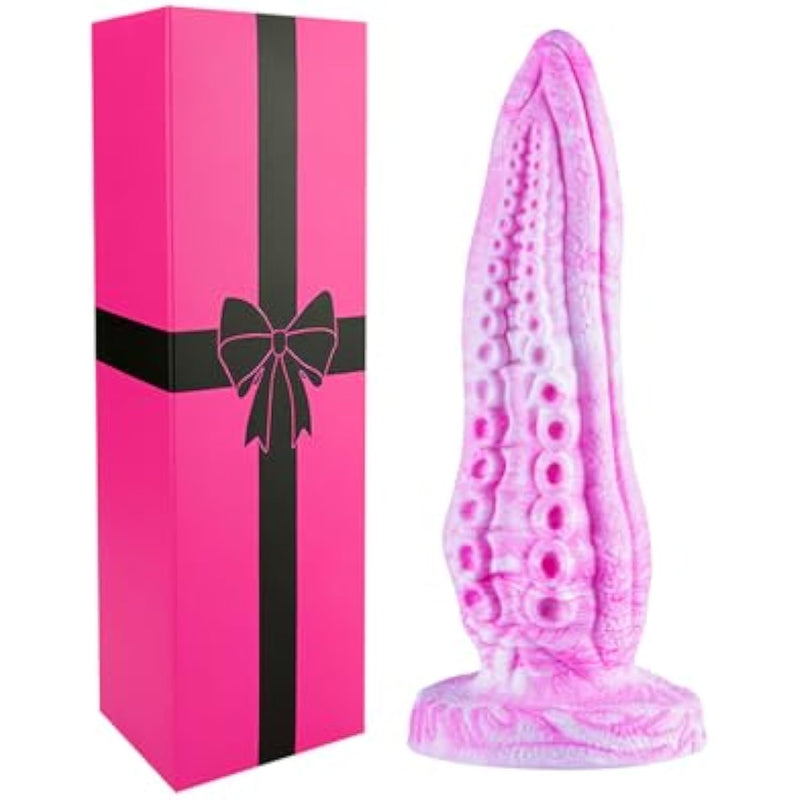 5 Inch Small Tentacle Octopus Dildo Cute Anal Plug With Suction Cup, 6 Inch Realistic Monster Dildo Anal Stretcher For Beginners, Silicone Fantasy Bad Dragon Dildos Sex Toy For Gay Men Women Pink