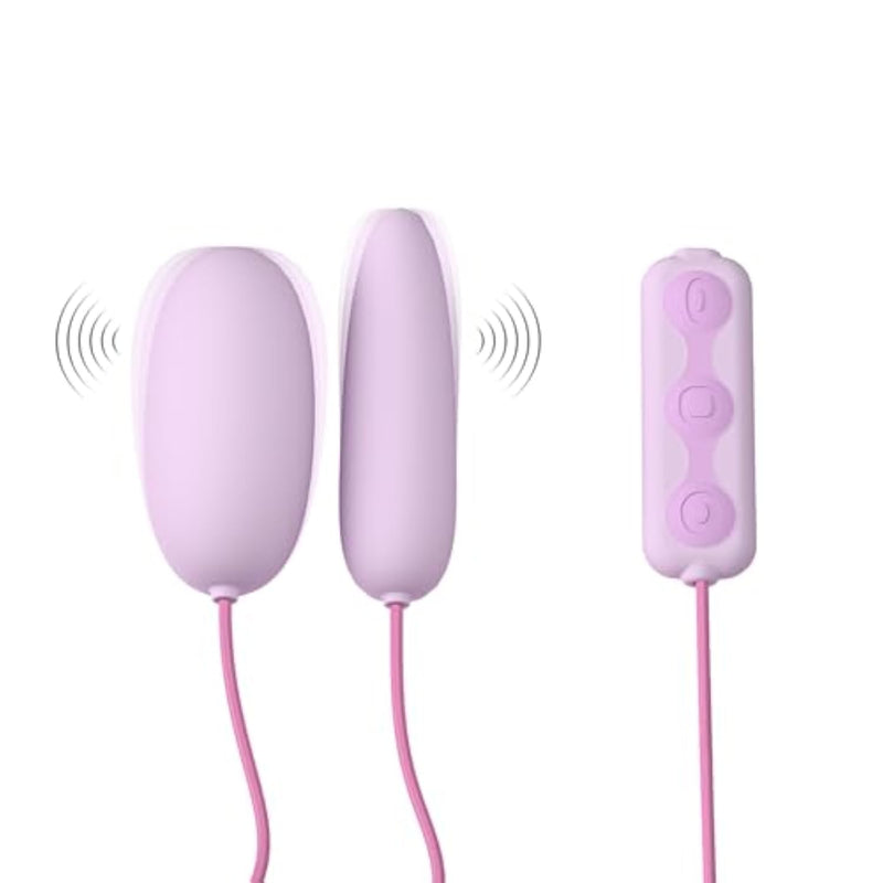 Mini Remote Control Vibrator for Women - 2-Headed Egg Vibrator with Super Strong Vibration Modes