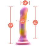 Adult Sex Toys - Avant Sun'S Out Platinum Cured Purio Silicone Dildo - 7.5 Inch Long - Ultrasilk Smooth Ridged Shaft Suction Cup Base Strap-On Compatible - Women, Men, Couples - Pink