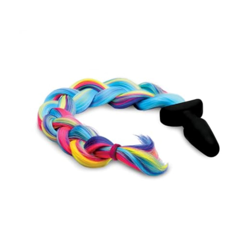 Rainbow Pony Tail Anal Plug for Sensual Play