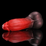 8.6” Huge Dildo Thick Fantasy Dildo, Platinum Silicone Monster Dildo Big Dildo With Suction Cup For Hands-Free, Anal Dildo G-Spot Dildo Giant Dildo Anal Sex Toys For Women And Men, Red & Brown, L