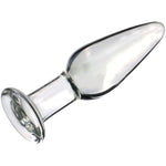 3Pcs Conical Glass Anal Plug - Transparent Butt Plug, Glass Anal Trainer Massage Butt Plug G-Spot Stimulator Prostate Massage Vaginal Masturbation For Women Men Couples Lover