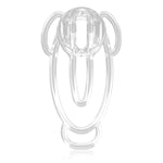 Chastity Training Clip, Fufu Chastity Clip Chastity Cage, Female Panties Chastity Belt, Cock Cage Bondage Clip Lock, Male Penis Ring Chastity Device, Sm Adult Sex Toy (Transparent)