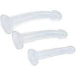 Anal Plug Set, 3 Sizes Butt Plug Trainer Kit G-Spot Dildo Penis Dong Prostate Massager With Strong Suction Cup Adult Sex Toy For Beginners & Experienced Users