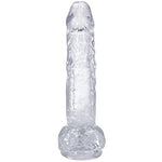 Doc Johnson Really Big Dick in A Bag - 10 inch - Suction Cup Base, Total Length: 10 in. (25.4 cm), Insertable Length: 8.75 in. (22.2 cm), Width/Diameter: 2 in. (5.1 cm), Crystal Clear TPE