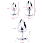 Metal Butt Plugs For Anal Dilation Training Wearable Electro Anal Plugs Prostate Massager Electric Stimulation Sm Adult Sex Toys (L)