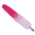 Fox Tail Anal Butt Plug Sex Adult Toys Flirting Tools For Couples Cosplay &Sm Role Play Gradient (Pink)