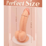 8.3In Realistic Dildo Thick Anal Dildo?Curved Penis G-Spot Stimulation With Powerful Suction Cup?Hands-Free Sex Toys For Male Women Beginner