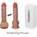Silicone Realistic Dildo Fake Penis For Vaginal And Anal Sex, Adult Sex Toy G-Spot Prostate Orgasm Lifelike Dick With Strong Suction Cup Compatible Strap-On Harness, Flesh