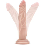 Adult Sex Toys - Realistic Dildo With Small Glans - 7 Inch - Suction Cup - Flexible Slim Lifelike Penis For Vaginal G-Spot & Anal Stimulaton - Women Men & Couples - Beige