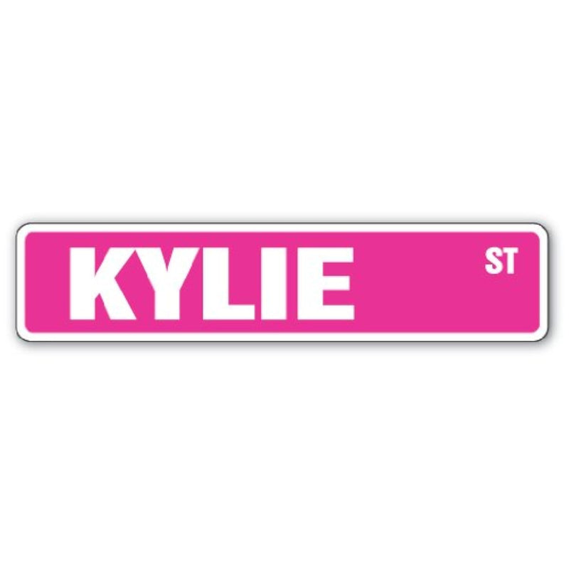 Kylie Street Sign Childrens Name Room Sign | Indoor/Outdoor |  18" Wide Plasti
