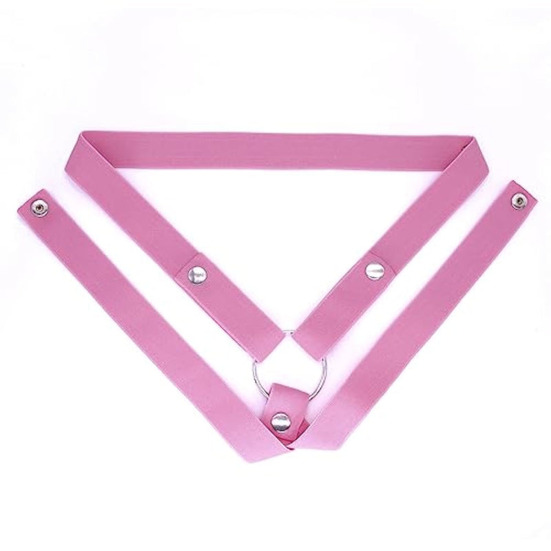 Chastity Belt,Anti-Off Male Chastity Cage Strap Chastity Device Penis Cage,3 Directions Adjustable Auxiliary Belt With Scrotum Cock Rings,Sm Sex Toy Underwear For Men (Pink)