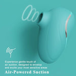 Sucking Vibrator Women Sex Toy - Rose Stimulator Clitoris Vibrator, Wide Opening Sucker Nipple Toys For Pleasure, Clitoral Suction Vibrator With 6 Modes, Mini Vibrator Female Couples Sex Toys, Blue