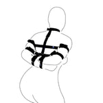 Bdsm Sex Bondage Restraint Sets Pu Leather Adjustable Neck Back Arm Cuffs Handcuffs Couple Flirting Tools Fetish Sex Toys For Women Couples Adults Sex Game Roleplay