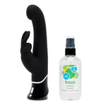 Fifty Shades of Grey Greedy Girl Rabbit Vibrator & Lovehoney Fresh Sex Toy Cleaner Spray 8.5 fl oz - Female Sex Toys Bundle