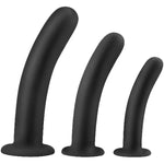 Anal Butt Plug Trainer Kit 3 Pcs Silicone Anal Dilator Pleasure Wand Prostate Massage Sex Toys For Gay Lesbian Couples Play