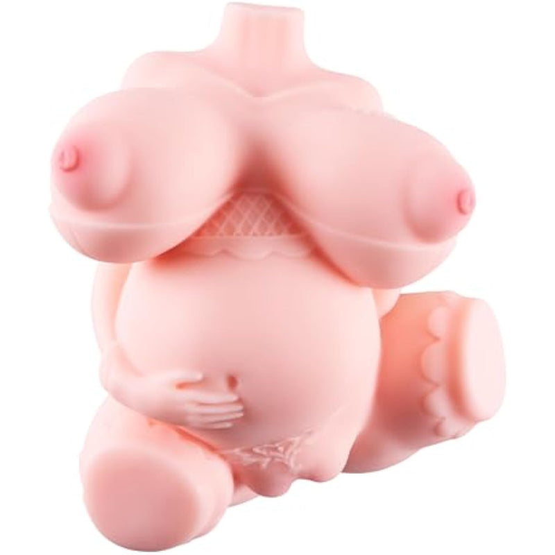8.16Lb Realistic Sex Doll For Men, Pregnant Bbw Sex Dolls Torso With Soft Big Boobs Belly, Adult Female Sex Doll Women With 3D Vagina And Anus Wearing Lace, Male Masturbator Pussy For Orgasm