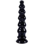 9.4 Inch Anal Dildo, Extra Long Thick Anal Plug With With 6 Beads, Vaginal Anal Stimulation G-Spot Prostate Massage Butt Plug With Strong Suction Cups For Women Men