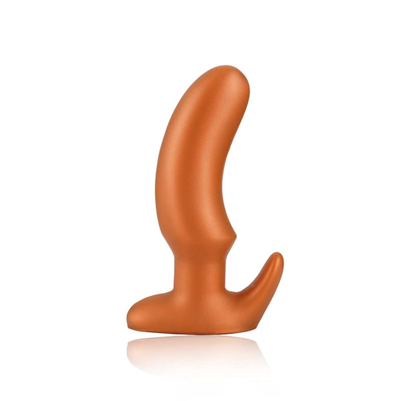 Super Soft Anal Plug, Liquid Silicone Butt Plugs With Flared Base Prostate Massager G-Spot Dildo Anal Trainer Kit For Beginners Advanced Users (Medium)