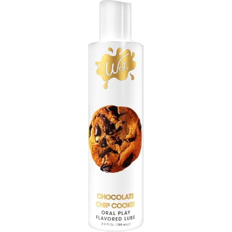 Chocolate Chip Cookie Flavored Edible Lube For Men, Women And Couples | Long-Lasting, Condom Safe, Sugar Free, 9 Fl Oz