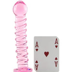 Icicles No.28 Glass Dildo With Lube 1Oz | Harness Compatible Strap-On | G-Spot Dildos | Glass Sex Toys | Prostate Massager