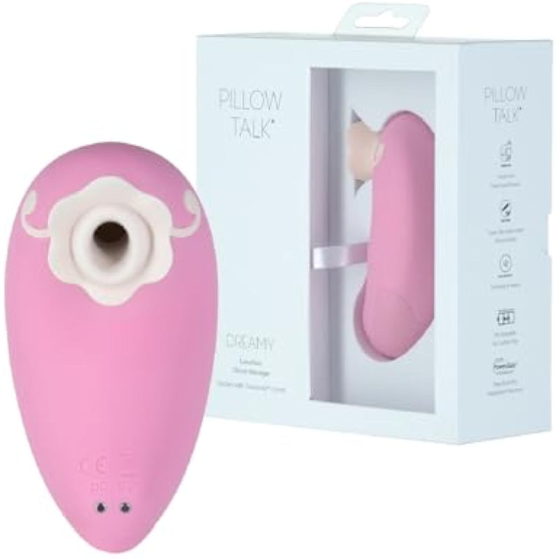 Dreamy Pulsing Massager, Premium Silicone With Swarovski Crystal, 7 Different Speeds, Rechargeable For Cordless Play, Travel Lock Feature (Pink)