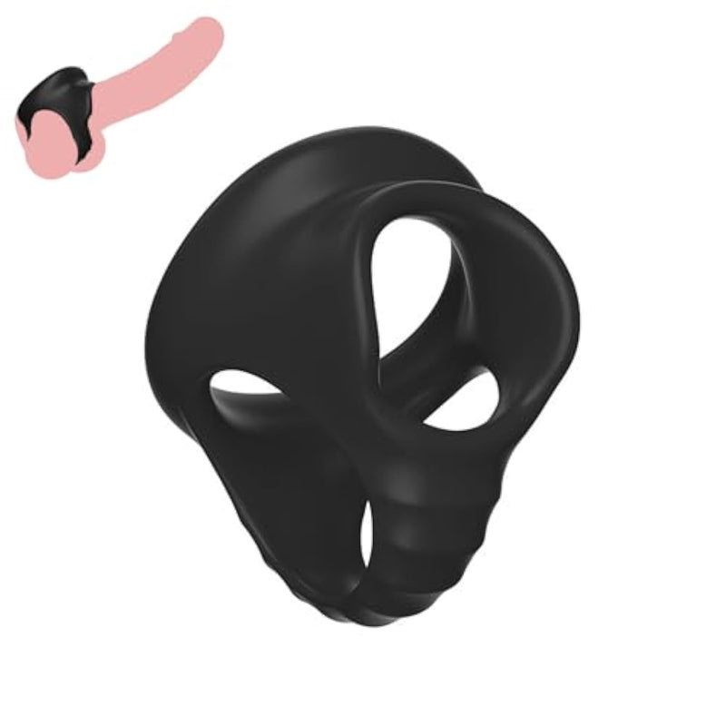 Testicle Toys Testicle Crusher Cbt Silicone Chastity Devices For Men Testicles Gag Scrotal Restraints Scrotum Restraint Bdsm Cock And Ball Torture Testicle Stretcher Sex Toy For Men