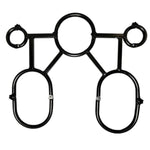 5 Point Ankle Thigh Neck Cuffs Bdsm Restraint Bondage Yoke For Full Access Play
