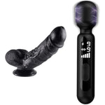 Realistic Dildo (Xl) + Electric Shock Wand Vibrator