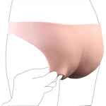 Unique Liquid Silicone Made Soft Hollow Sleeve Dildo Panties Wearable Dildo Strap On Lifelike Realistic Medium Size For The Couple