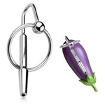 Urethral Plug, Hollow Urethral Dilator With Penis Rings Urethral Penis Plug Prostate Stimulation Masturbator Sex Toy For Men, 3.15 Inch