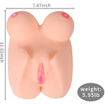 Lifelike Sex Doll Male Masturbator - 3-In-1 Female Torso Love Doll With Big Boobs Tight Vaginal Anal, Easy To Carry, Adult Male Stroker Sex Toy For Men Pleasure Masturbation