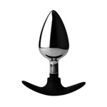 Master Series Dark Invader Metal & Silicone Anal Plug - Large, 1Count