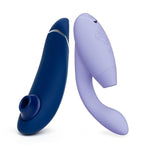 Duo 2 Lilac Dual Stimulation Pleasure Air Clitoris Sucker Rabbit Vibrator & Premium 2 Blue Pleasure Air Clitoris Sucker - Womens Sex Toys Bundle