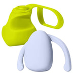 Fin Small Finger Massager-Citrus+Eva Massager Ice - Compact Easy To Use 3 Intensity Levels, Hands Free Personal Stress Relief Comfort Relax