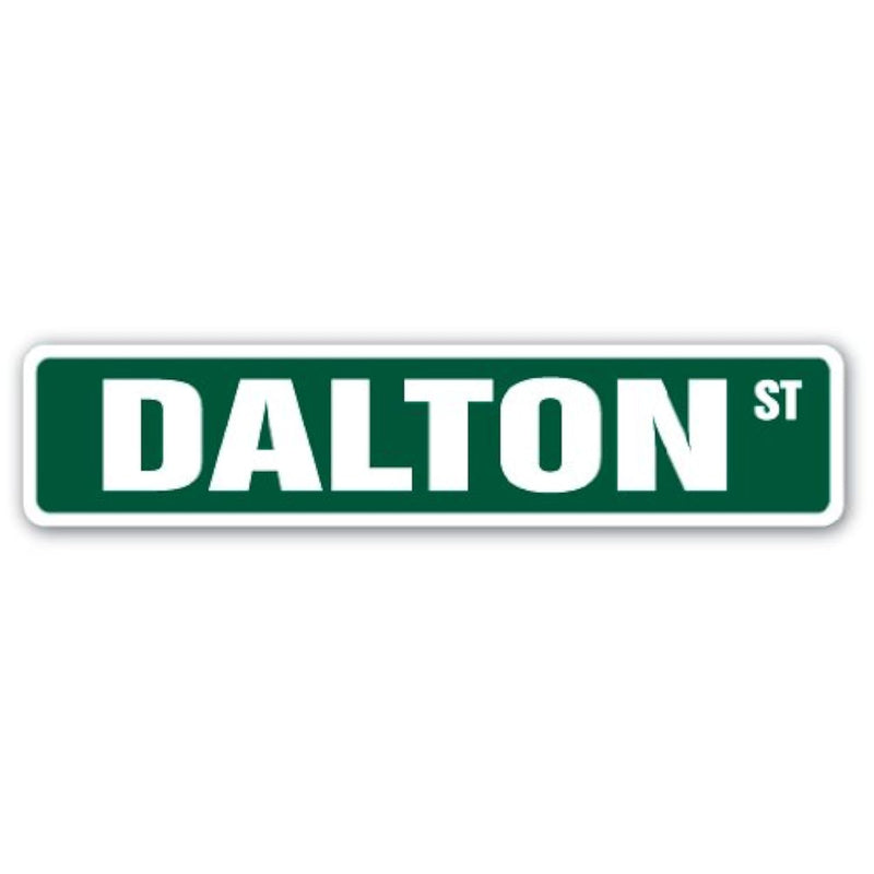 Dalton Street Sign Childrens Name Room Sign | Indoor/Outdoor |  18" Wide Plast