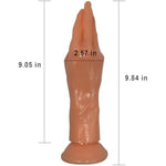 Fist Realistic Hand Dildo Anal Plug,Large Anal Fisting Analdildo With Strong Suction Cup Flexible Fisting Dildo Anal Trainer Sex Toy For Women Men Anal Stretching Butt Plug (Skin Color)