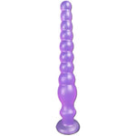 Super Long Anal Beads,Long Anal Beads Vaginal G-Spot Deep Stimulation Dildo Anus Masturbation Massage Butt Plug With Strong Suction Cup Anal Beads Butt Plugs Anal Plug For Women Men (Purple)