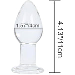 Mushroom Shape Large Anal Plug Glass Butt Plug Crystal Bum Plug Sex Toys For Women Men Masturbation
