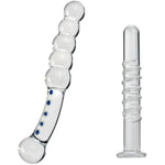 Premium Crystal Glass Pleasure Wand Prostate G-Spot Massage Unisex Anal Plug Dildo Luxury Sex Toy For Men And Women