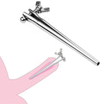Stainless Steel Urethral Sounds Dilators With Adjustable Screw Stainless Steel Rod Sex Toys - Catheters & Sounds Penis Plug Sounding Rods Bdsm Prostate Massage For Male Exercise (Long,8Mm)
